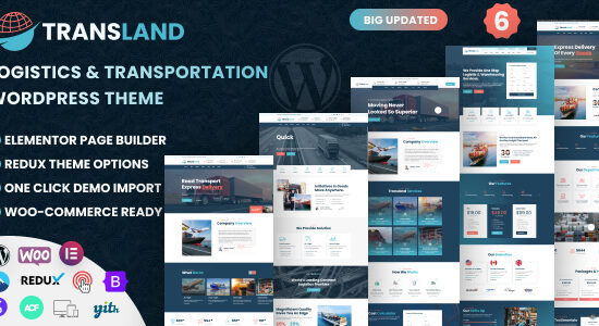 Transland - Chủ đề WordPress Vận tải & Hậu cần