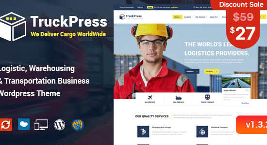 TruckPress - Chủ đề WP Hậu cần & Vận tải