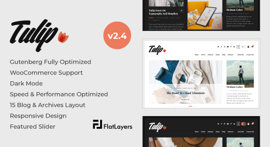 Tulip - Chủ đề blog WordPress đáp ứng