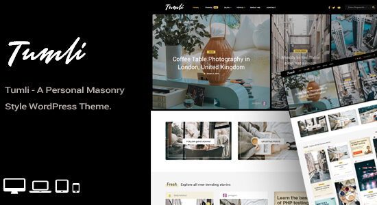 Tumli - Một chủ đề WordPress theo phong cách xây dựng cá nhân