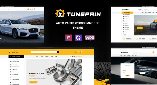 Tunepain – Chủ đề WordPress phụ tùng ô tô WooC Commerce