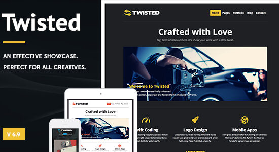 Twisted - Giới thiệu chủ đề WordPress