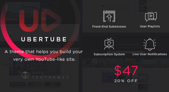 UberTube - Chủ đề video WordPress