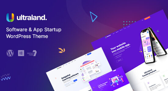 Ultraland - Theme WordPress khởi động phần mềm & ứng dụng