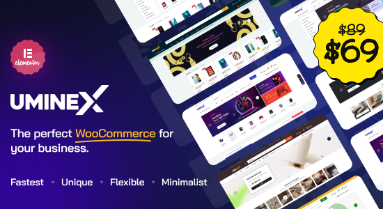 Uminex - Chủ đề WooC Commerce đa năng