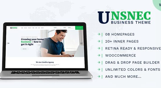 Unsnec - Chủ đề WordPress kinh doanh đa năng