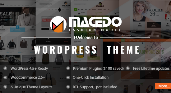 VG Macedo - Chủ đề WordPress đáp ứng thời trang