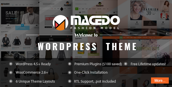 VG Macedo - Chủ đề WordPress đáp ứng thời trang