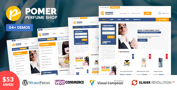 VG Pomer - Chủ đề WordPress của Cửa hàng nước hoa WooC Commerce