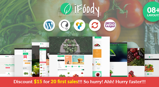 VG iFoody - Chủ đề WordPress WooC Commerce đáp ứng