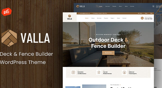 Valla - Chủ đề WordPress xây dựng sàn & hàng rào
