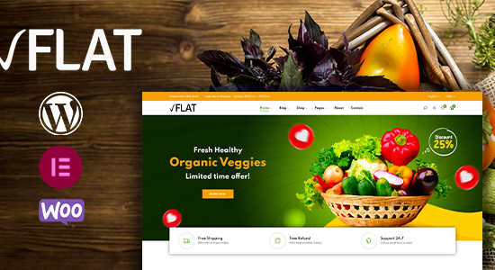 Vflat - Chủ đề WooC Commerce đáp ứng đa mục đích