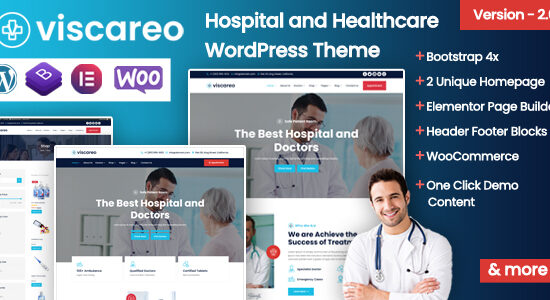 Viscareo - Chủ đề WordPress về bệnh viện và chăm sóc sức khỏe