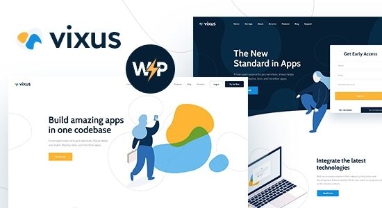 Vixus | Ứng dụng khởi động & di động WordPress Trang đích WordPress Chủ đề WordPress