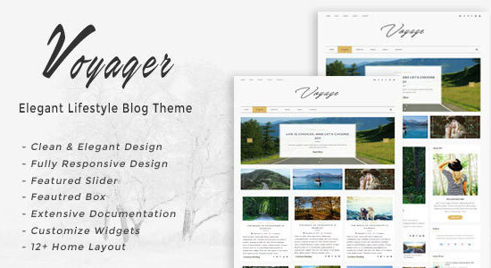 Voyager - Chủ đề blog phong cách sống thanh lịch