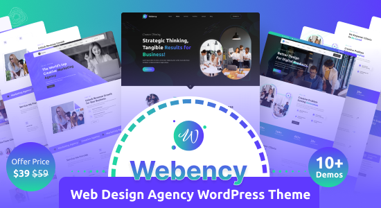 Webency – Chủ đề WordPress của Cơ quan thiết kế web