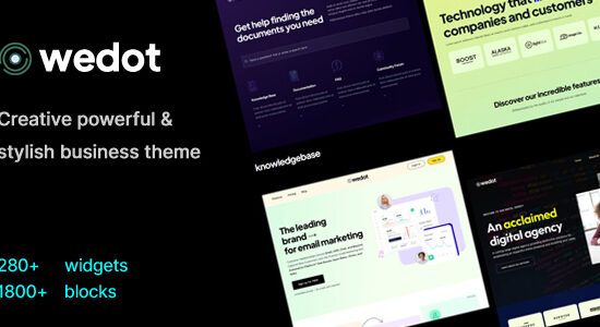 Wedot - Creative Startup Multi-purpose Business Theme