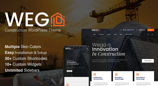 Wega - Chủ đề WordPress xây dựng