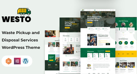 Westo - Chủ đề WordPress về dịch vụ xử lý rác thải
