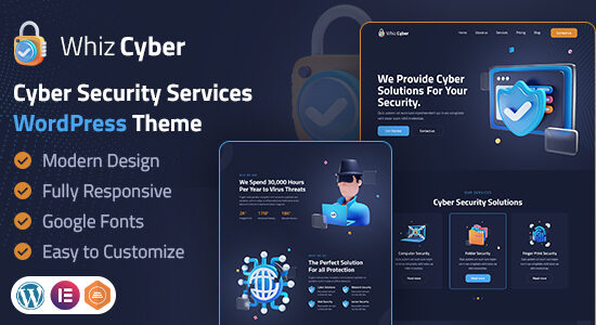 WhizCyber ​​| Chủ đề WordPress An ninh mạng