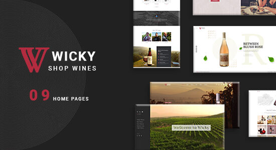 Wicky – Chủ đề WordPress WooC Commerce của Wine Shop