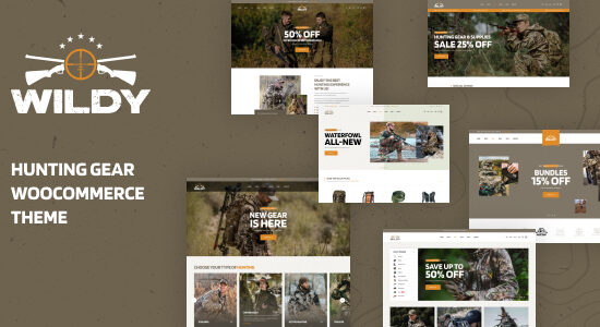 Wildy - Chủ đề WooC Commerce của Hunting Gear