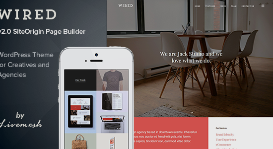 Wired - Chủ đề WordPress danh mục đầu tư đa mục đích