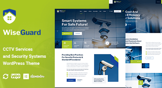 WiseGuard - Chủ đề WordPress về hệ thống an ninh và camera quan sát