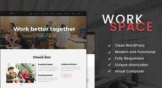 WorkSpace - Chủ đề WordPress văn phòng CoWorking sáng tạo