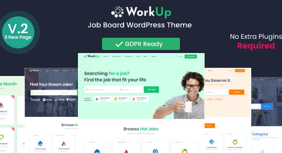 Workup – Chủ đề WordPress của bảng việc làm