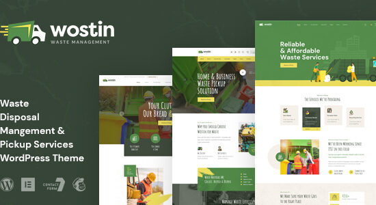 Wostin - Chủ đề WordPress về dịch vụ thu gom rác thải