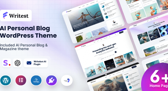 Writest - Chủ đề WordPress dành cho blog cá nhân AI