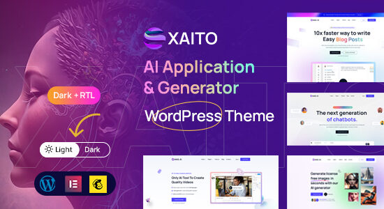 Xaito - Theme WordPress tạo và ứng dụng AI