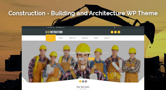 Xây dựng - Xây dựng và Kiến trúc WordPress Theme