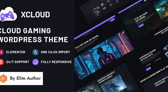 Xcloud - Chủ đề WordPress chơi game trên nền tảng đám mây