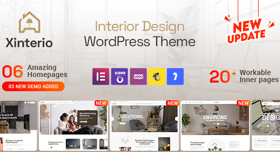 Xinterio - Chủ đề WordPress thiết kế nội thất + RTL