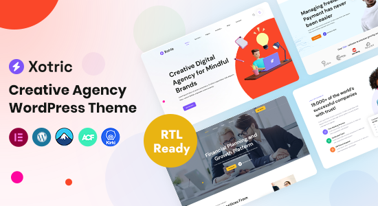 Xotric - Chủ đề WordPress của Cơ quan Sáng tạo + RTL