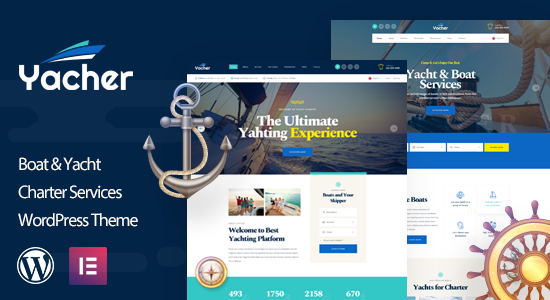 Yacher - Chủ đề WordPress về dịch vụ thuê du thuyền