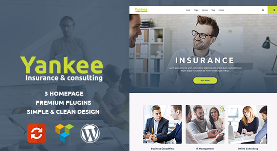 Yankee - Chủ đề WordPress về Bảo hiểm & Tư vấn