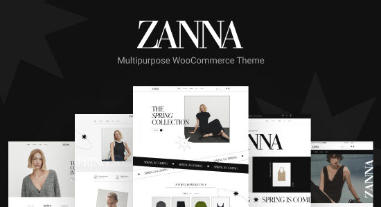 ZANNA - Chủ đề WooC Commerce của Elementor