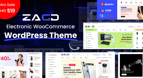 Zagg - Chủ đề WordPress Điện tử & Phụ kiện WooC Commerce