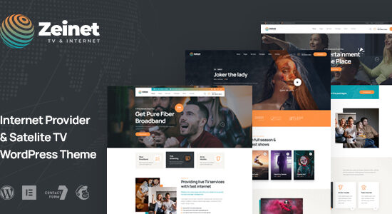 Zeinet - Nhà cung cấp Internet & Truyền hình vệ tinh WordPress Theme