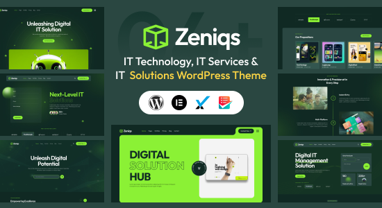 Zeniqs - Chủ đề WordPress Giải pháp Công nghệ và CNTT