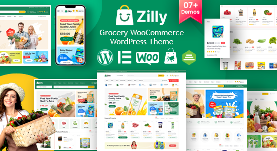 Zilly - Chủ đề WordPress cho cửa hàng tạp hóa WooC Commerce