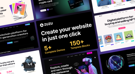 Zuzu - Chủ đề WordPress về NFT & Tiền điện tử