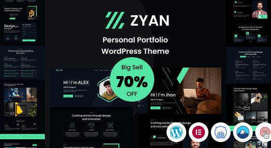 Zyan - Chủ đề WordPress danh mục đầu tư cá nhân