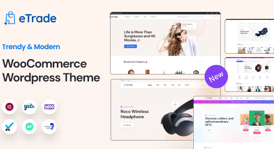 eTrade: Chủ đề WooC Commerce