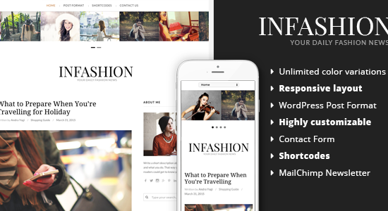 inFashion - Chủ đề WordPress dành cho blog thời trang