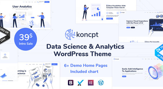 koncpt - Chủ đề WordPress về Khoa học & Phân tích Dữ liệu