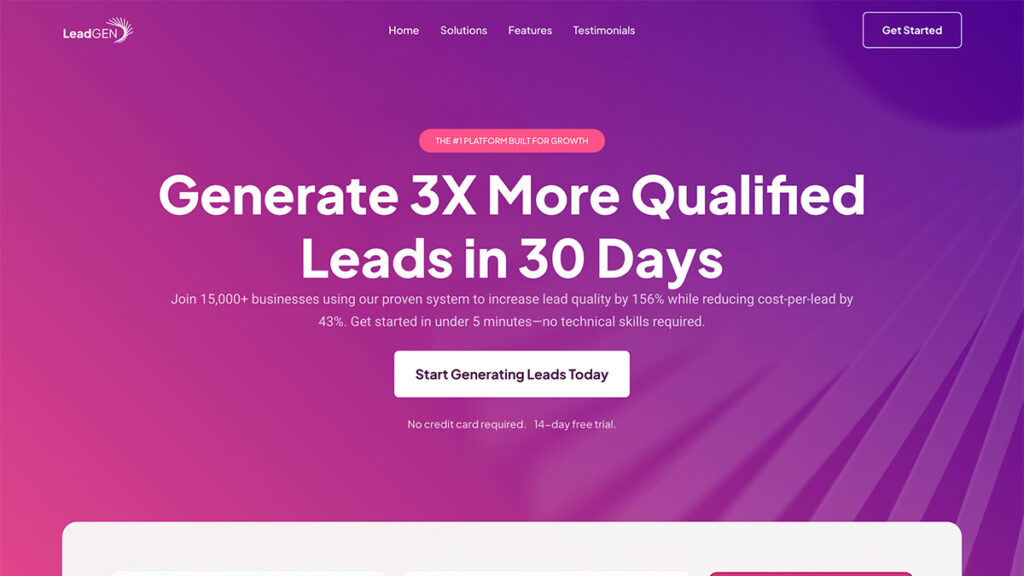 SaaS Landing Page